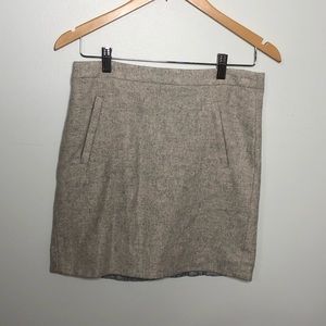 J. Crew wool skirt with pockets